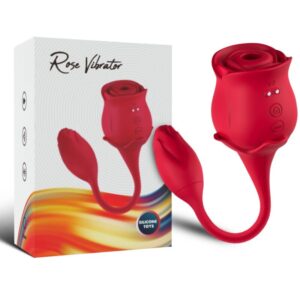 ARMONY – SUCKER DE CLITÓRIS ROSA E VIBRADOR 10 MODOS VERMELHO