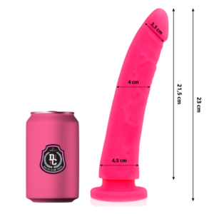DELTA CLUB – TOYS DILDO MÉDICO DE SILICONE ROSA 23 CM -O- 4.5 CM