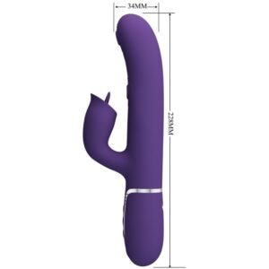 BONITO AMOR – VIBRADOR DE COELHO COM LAMBIDA ROXO