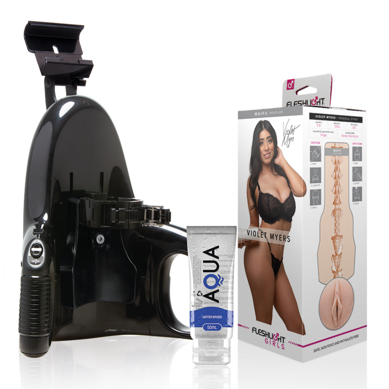 Mercadox FLESHLIGHT - VIOLET MYERS WAIFU + LANÇAMENTO UNIVERSAL + LUBRIFICANTE AQUA QUALITY 50 ML