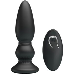 MR PLAY – PLUGUE ANAL DE CONTROLE REMOTO VIBRADOR PODEROSO PRETO