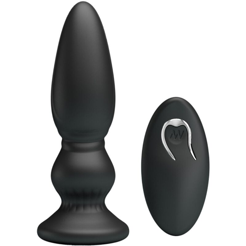 Mercadox MR PLAY - PLUGUE ANAL DE CONTROLE REMOTO VIBRADOR PODEROSO PRETO
