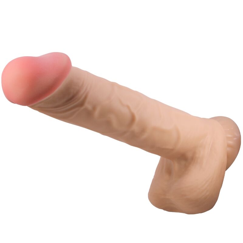 Mercadox PRETTY LOVE - SÉRIE SLIDING SKIN DILDO REALÍSTICO COM VENTOSA DESLIZANTE PELE CARNE 26 CM