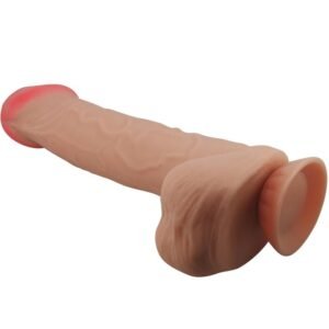 PRETTY LOVE – SÉRIE SLIDING SKIN DILDO REALÍSTICO COM VENTOSA DESLIZANTE PELE CARNE 26 CM