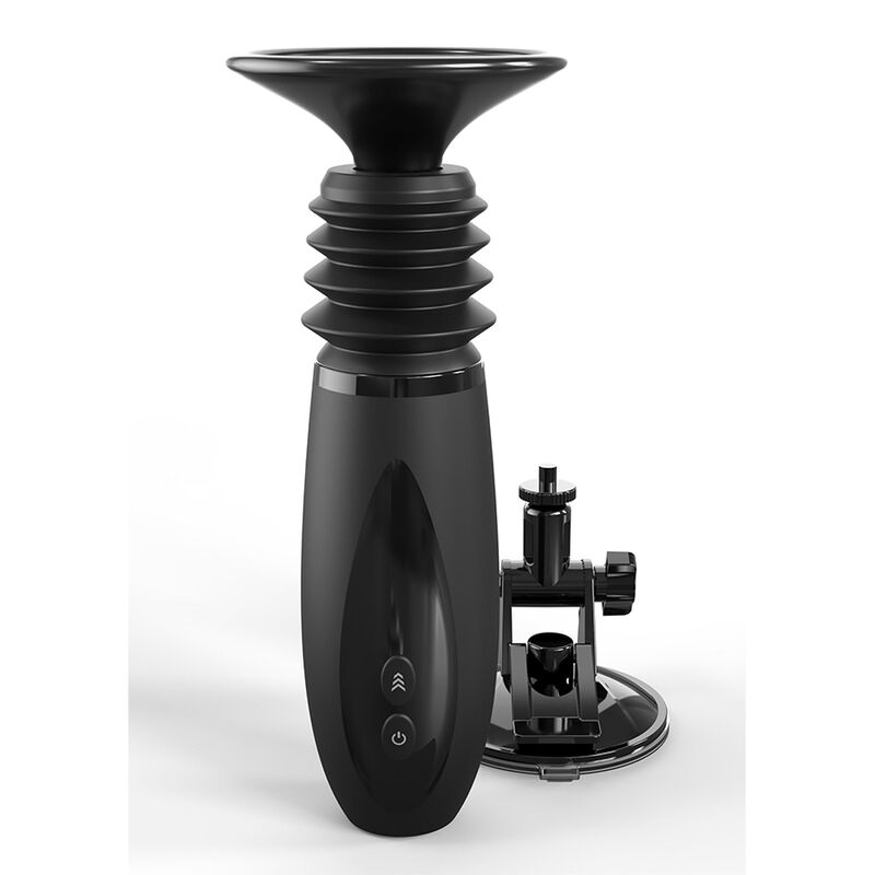 Mercadox FETISH FANTASY SERIES - BODY DOCK THRUSTER DILDO CLAMP COM 7 MODOS DE EMPURRAR PRETO
