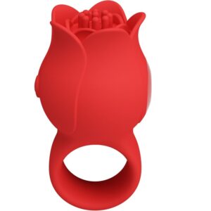 PRETTY LOVE – VIBRADOR DE DEDO EM FORMA DE JAE ROSE 10 VIBRAÇÕES VERMELHO