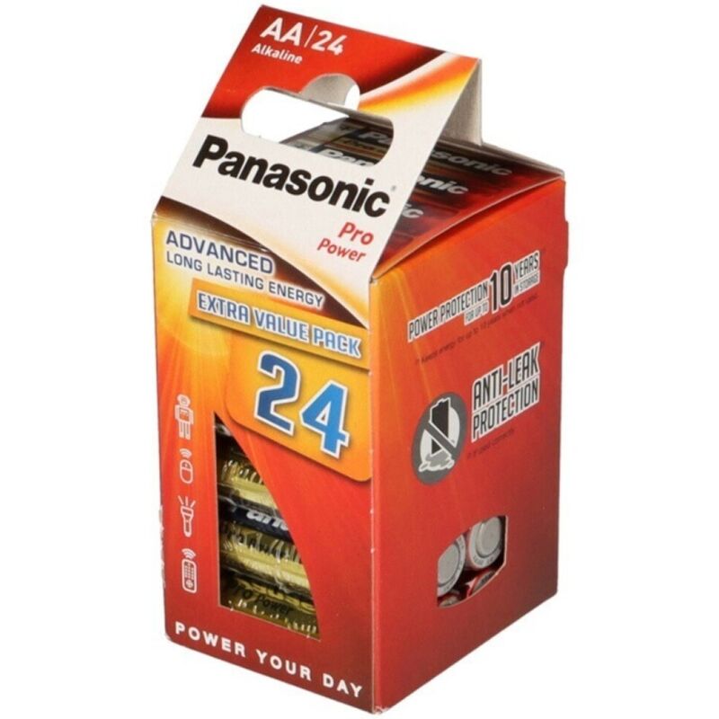 Mercadox PANASONIC - PILHA AA ALCALINAS PRO POWER LR6 PACOTE*24