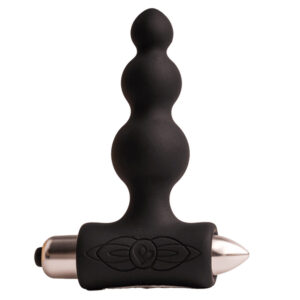 ROCKS-OFF – PETITE SENSATIONS BUBBLES PLUG ANAL VIBRADOR PRETO