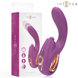 INTENSE – LALI MULTIFUNCIONAL VIBRADOR DE PONTO G COM BATIDA, IMPULSÃO E VIBRAÇÃO ROXO