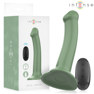 INTENSE – VIBRADOR BECCA COM VENTOSA 10 VIBRAÇÕES VERDE CONTROLE REMOTO