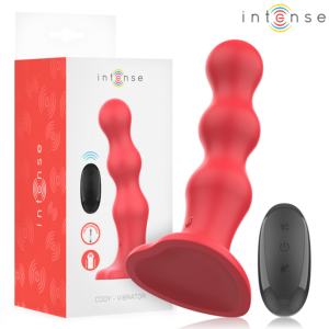 INTENSE – CODY VIBRADOR COM VENTOSA VERMELHO CONTROLE REMOTO