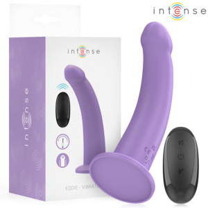 INTENSE – VIBRADOR EDDIE 17,5 CM 10 VIBRAÇÕES ROXO CONTROLE REMOTO