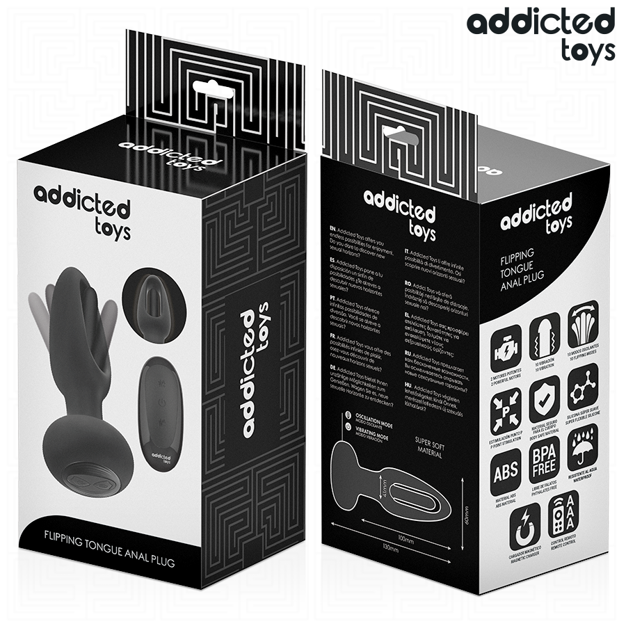 ADDICTED TOYS - PLUG ANAL COM LÍNGUA VIBRATÓRIA E CONTROLE REMOTO - Image 3