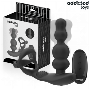 ADDICTED TOYS – MASSAGEADOR DE PRÓSTATA GIRATÓRIO COM CONTROLE REMOTO