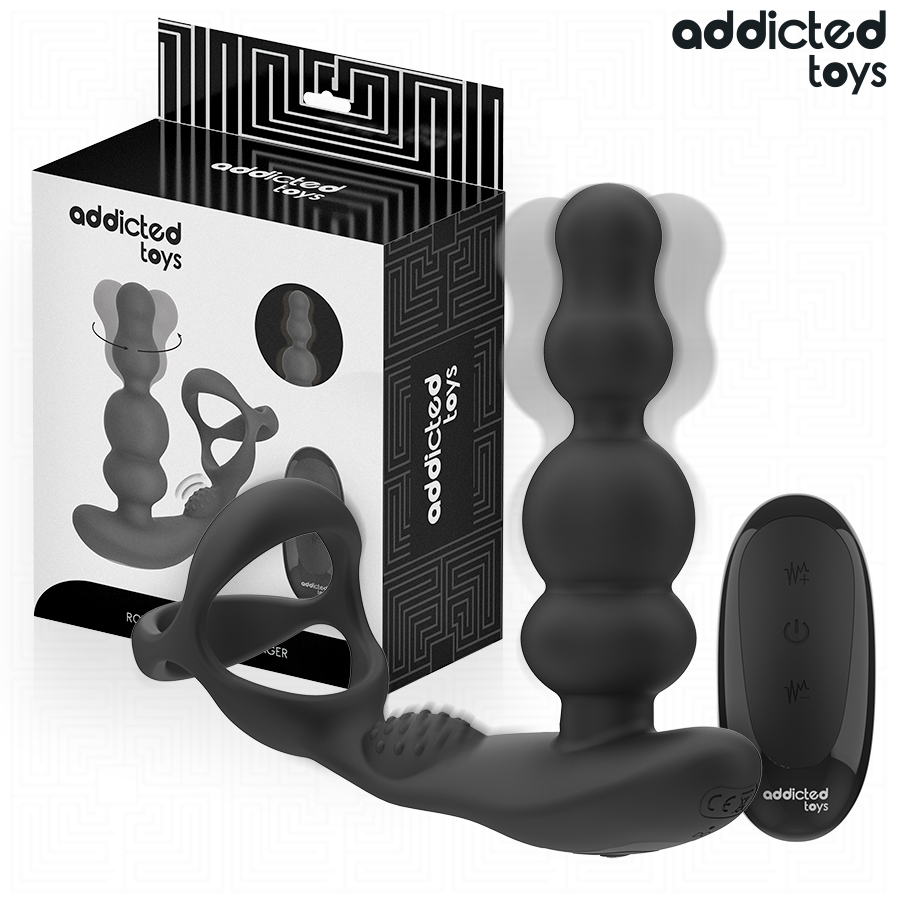 Mercadox ADDICTED TOYS - MASSAGEADOR DE PRÓSTATA GIRATÓRIO COM CONTROLE REMOTO