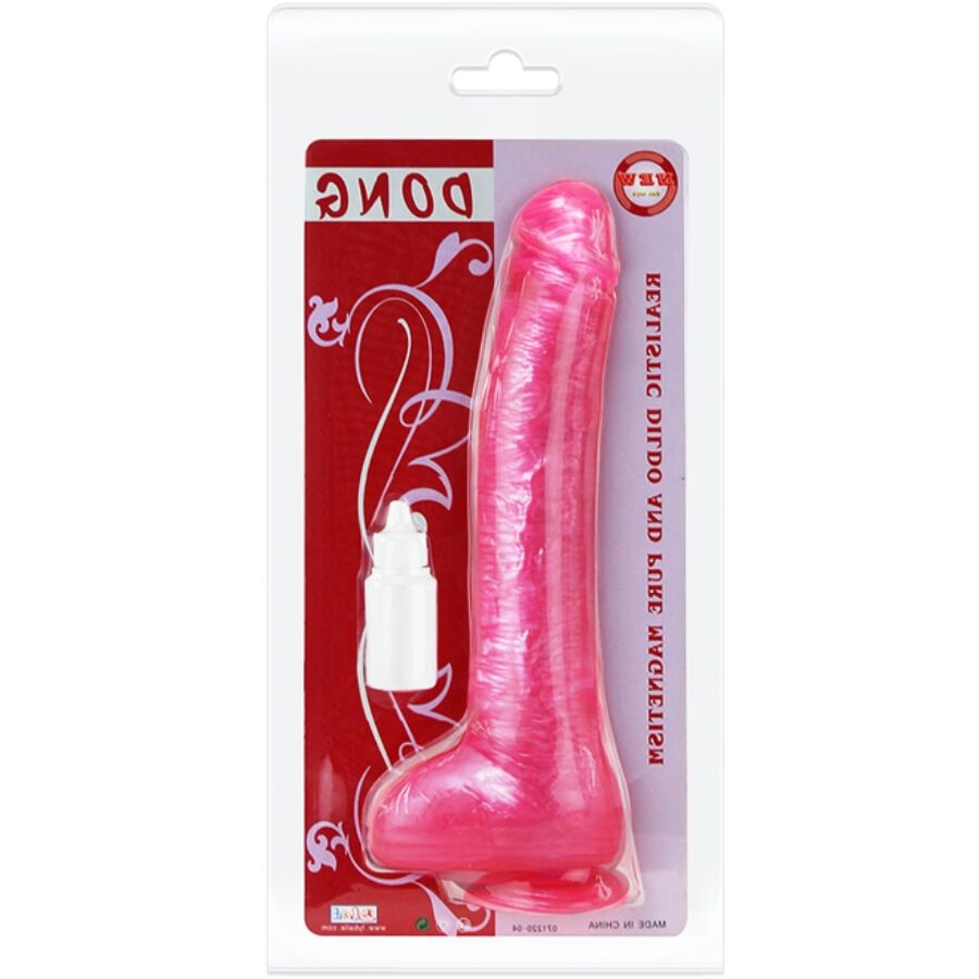 Mercadox BAILE - DILDO DONG ROSA REALÍSTICO COM VENTOSA