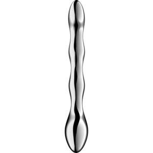 SATISFYER – COSMIC CREST 2 DILDO DE AÇO INOXIDÁVEL COM DUAS EXTREMIDADES