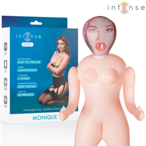 INTENSE DOLLS – BONECA INFLÁVEL MONIQUE COM TRÊS ORIFÍCIOS