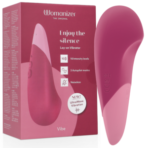 WOMANIZER – VIBE VIBE VIBRADOR SILENCIOSO DE USO INTERNO ROSA ESCURO