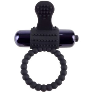 FANTASY C-RINGZ – ANEL VIBRANTE DE SILICONE PRETO