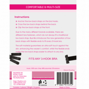 BYE-BRA – ADAPTADOR SUTI ABRIR VOLTA PRETO & BLANCO