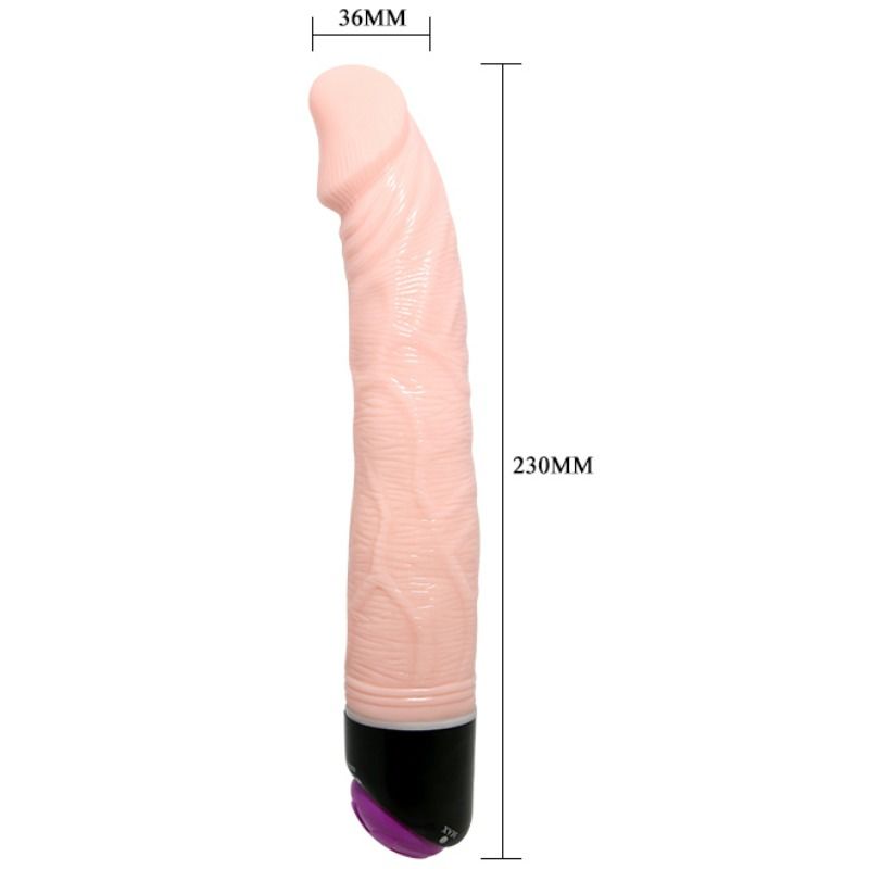BAILE - VIBRADOR REALÍSTICO ADOUR CLUB 23 CM NATURAL - Image 3
