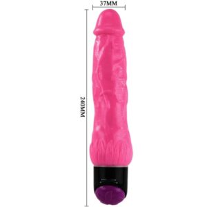 BAILE – VIBRADOR SEXO REALISTA COLORIDO ROSA 24 CM