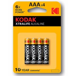 KODAK – BATERIA ALCALINA XTRALIFE AAA LR03 * 4