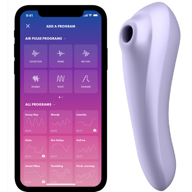 Mercadox SATISFYER - VIBRADOR DE PULSO DE AR DUAL PLEASURE MALVA