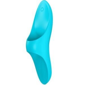 SATISFYER – VIBRADOR DE DEDO TEASER LUZ AZUL