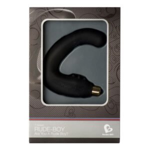 ROCKS-OFF – RUDE-BOY MASCULINO G-SPOT MASSAGER 7 V PRETO