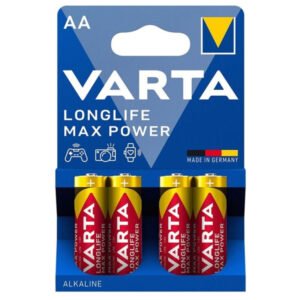 VARTA – BATERIA ALCALINA MAX POWER AA LR6 4 UNIDADES