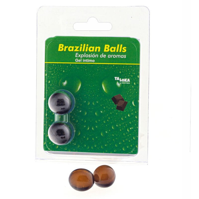 Mercadox TALOKA - 2 BOLAS BRASILEIRAS GEL ÍNTIMO DE CHOCOLATE
