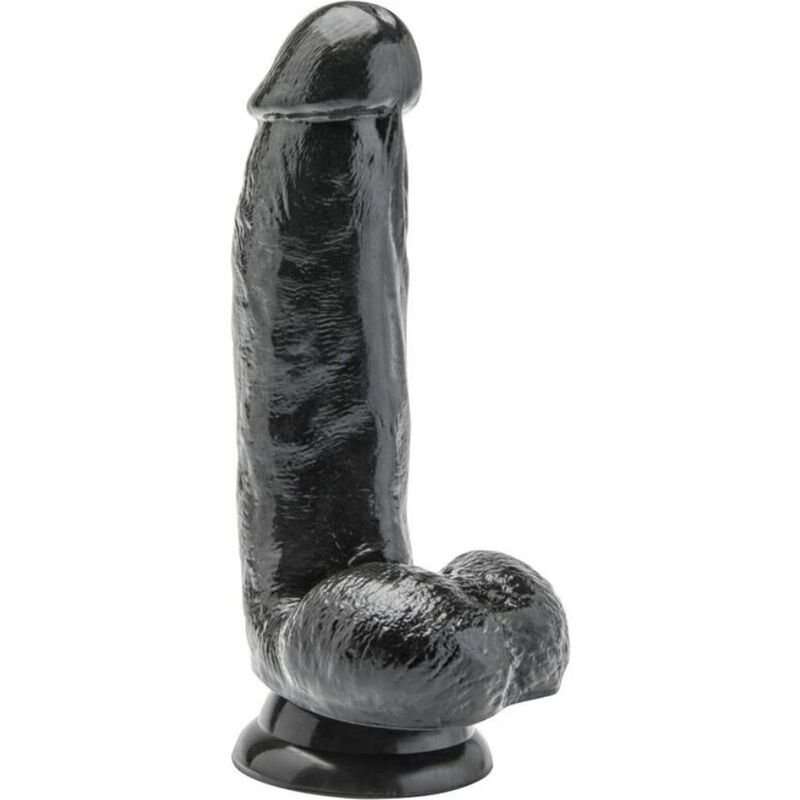 Mercadox GET REAL - DILDO 12 CM COM BOLAS PRETO