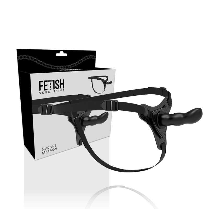 FETISH SUBMISSIVE HARNESS - SILICONE PRETO PONTO G 16 CM - Image 2