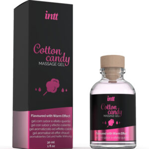 INTT MASSAGE & ORAL SEX – GEL DE MASSAGEM COM SABOR ALGODÃO DOCE E EFEITO AQUECENTE