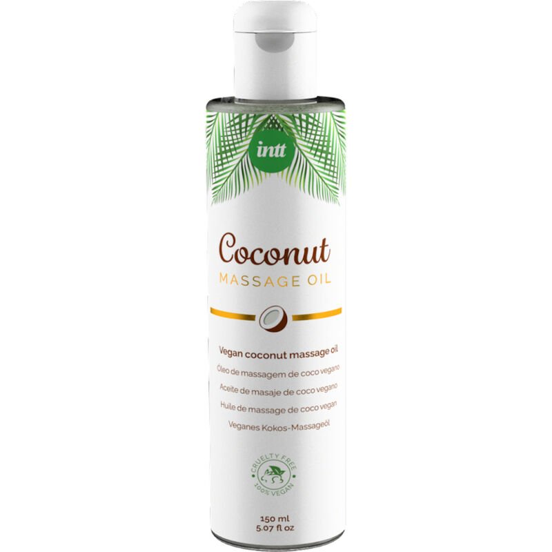 Mercadox INTT - ÓLEO DE MASSAGEM VEGANO DOCE COM RELAXANTE SABOR DE COCO