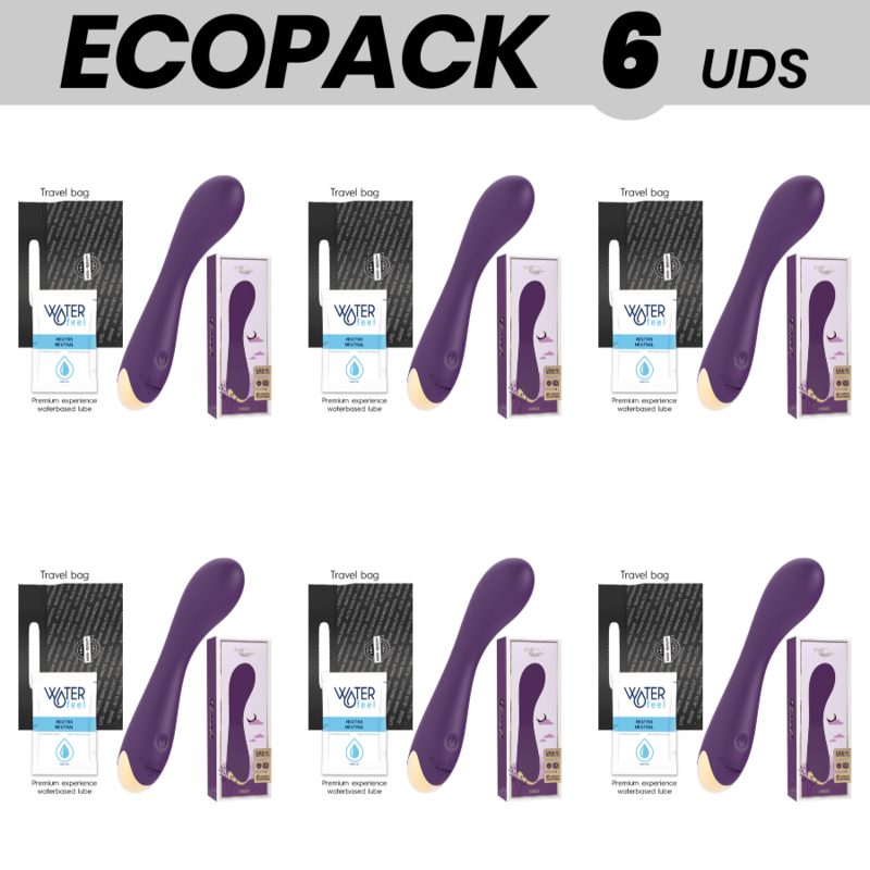 Mercadox ECOPACK 6 UNIDADES - TREASUREHANSEL G-SPOT VIBRATOR COMPATIBLE CON WATCHME WIRELESS TECHNOLOGY
