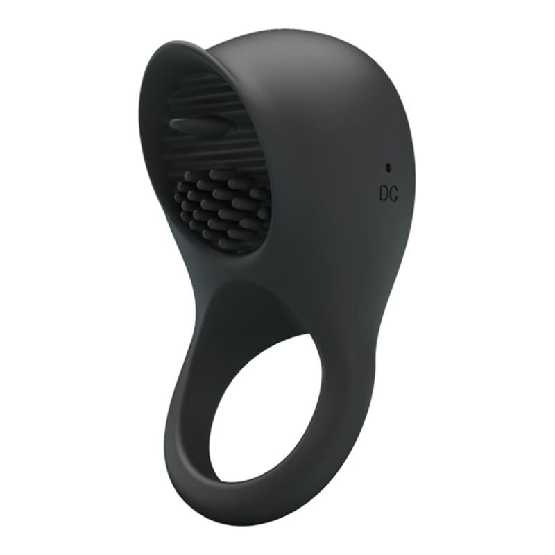 Mercadox PRETTY LOVE - ANEL PARA PÉNIS VIBRANTE COM LÍNGUA PRETA