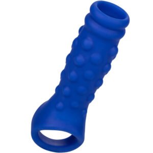CALEXOTICS – ADMIRAL CAPA PARA PÊNIS COM FRISAS SILICONE LÍQUIDO AZUL