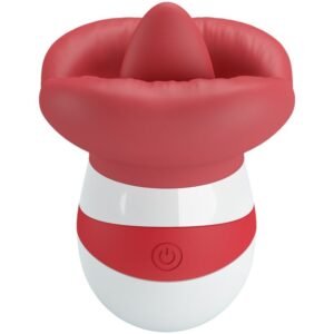 PRETTY LOVE – MINA ESTIMULADOR DE LÍNGUA VERMELHO CLARO