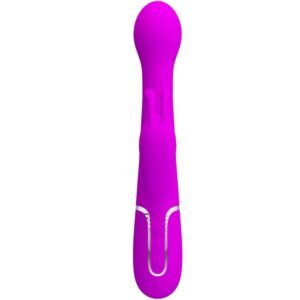PRETTY LOVE – VIBRADOR DEJON COELHO 3 EM 1 MULTIFUNO VIOLETA