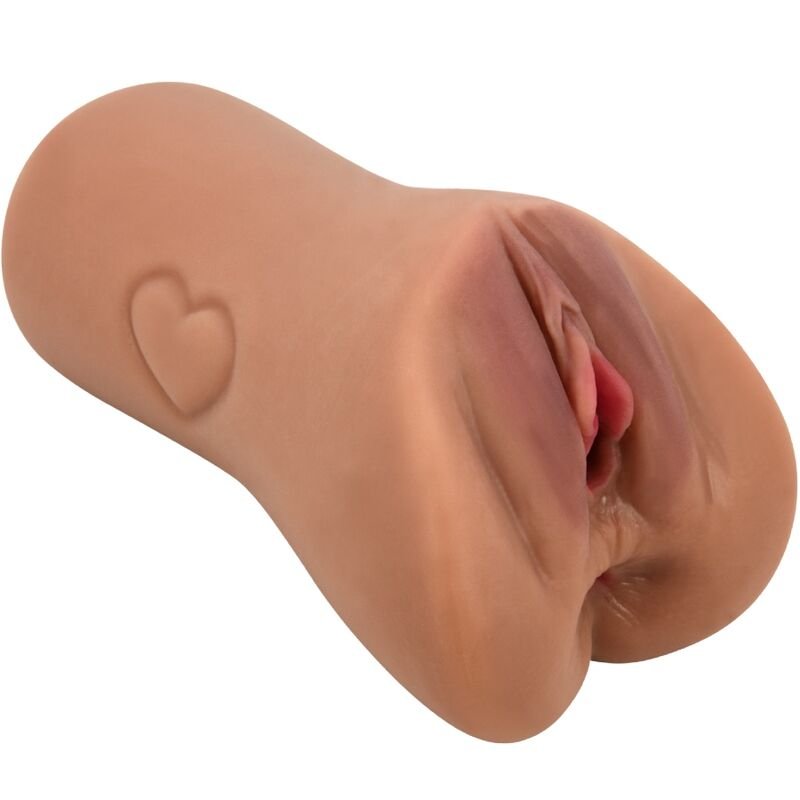 Mercadox CRAZY BULL - DESIGN DE VAGINA E ÂNUS ESCARLATE COM CARNE DE CORAÇÃO