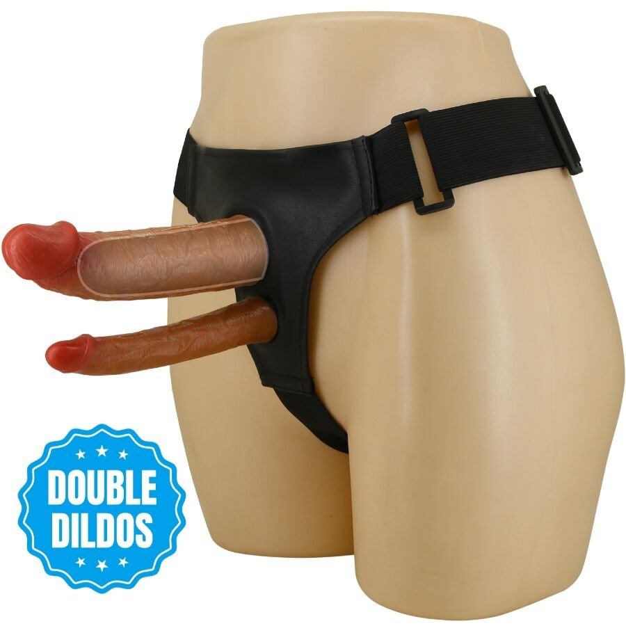 Mercadox PRETTY LOVE - KEAVEN HARNESS BRIEFS DUPLO DILDO UNIVERSAL E CONFORTÁVEL