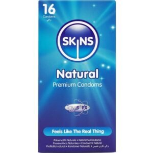 SKINS – PRESERVATIVOS NATURAIS PREMIUM PACOTE 16
