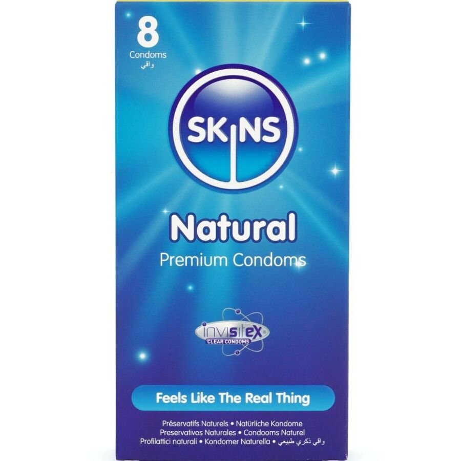 Mercadox SKINS - PRESERVATIVOS NATURAIS PREMIUM PACOTE 8