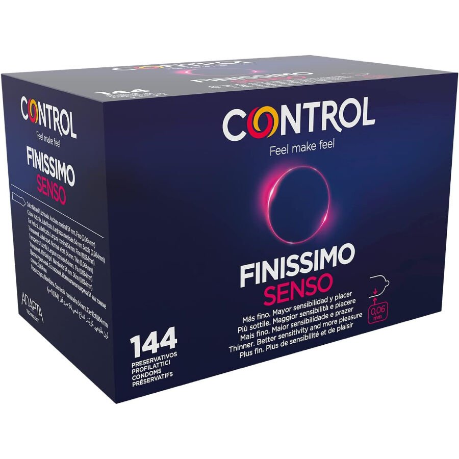 Mercadox CONTROL - PRESERVATIVOS FINISSIMO SENSO 144 UNIDADES