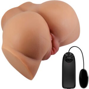 CRAZY BULL – VIBRADOR ASS EMILIA COM CONTROLE REMOTO REALISTA DE VAGINA E ÂNUS