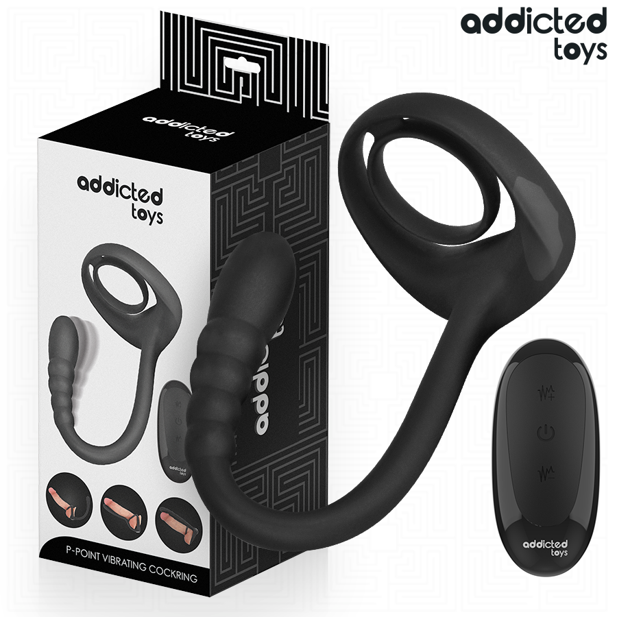 Mercadox ADDICTED TOYS - ANEL PÊNICO VIBRANTE COM CONTROLE REMOTO