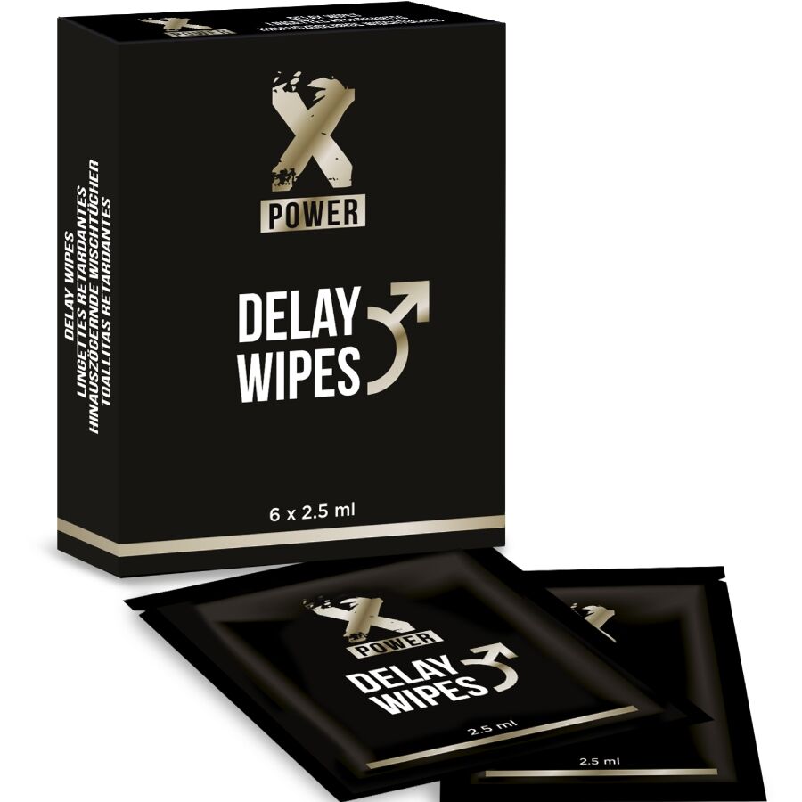 Mercadox X POWER - DELAY WIPES 6 UNIDADES